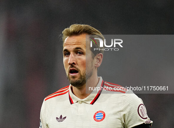 Harry Kane of Bayern Munich  looks on during the Champions League Round 4 match between Bayern Munich v Benfica at the Allianz arena, Munich...