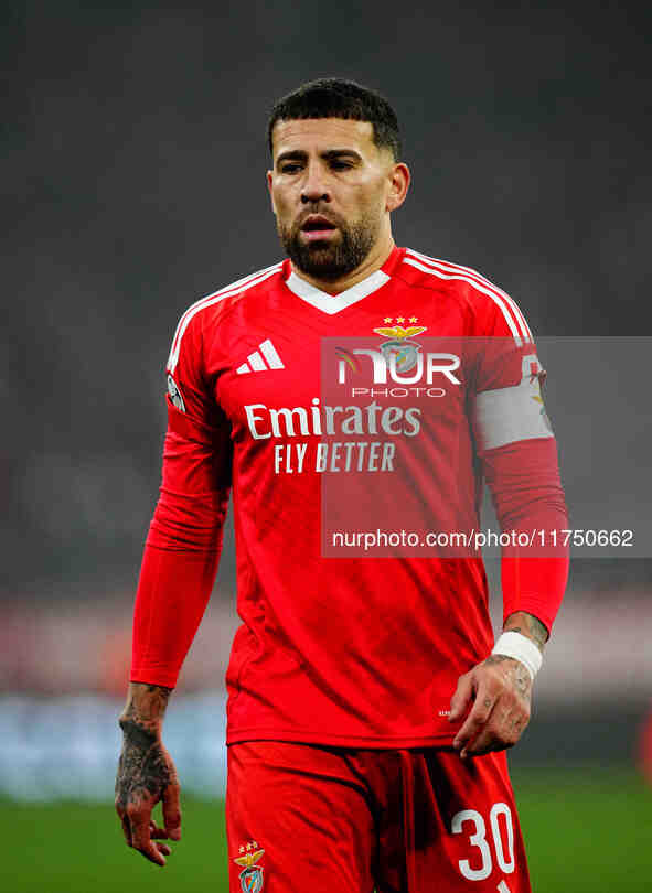 Nicolás Otamendi of Benfica  looks on during the Champions League Round 4 match between Bayern Munich v Benfica at the Allianz arena, Munich...