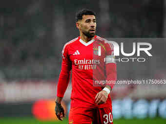 Nicolás Otamendi of Benfica  looks on during the Champions League Round 4 match between Bayern Munich v Benfica at the Allianz arena, Munich...