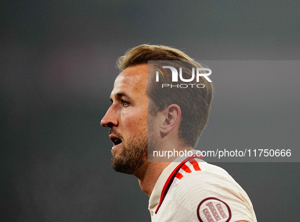 Harry Kane of Bayern Munich  looks on during the Champions League Round 4 match between Bayern Munich v Benfica at the Allianz arena, Munich...