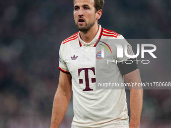 Harry Kane of Bayern Munich  looks on during the Champions League Round 4 match between Bayern Munich v Benfica at the Allianz arena, Munich...