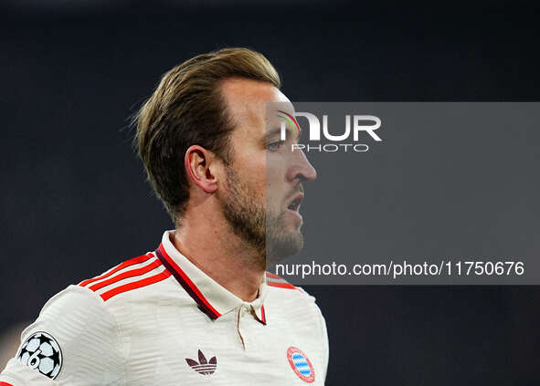 Harry Kane of Bayern Munich  looks on during the Champions League Round 4 match between Bayern Munich v Benfica at the Allianz arena, Munich...