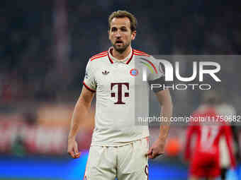 Harry Kane of Bayern Munich  looks on during the Champions League Round 4 match between Bayern Munich v Benfica at the Allianz arena, Munich...