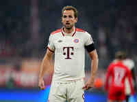 Harry Kane of Bayern Munich  looks on during the Champions League Round 4 match between Bayern Munich v Benfica at the Allianz arena, Munich...