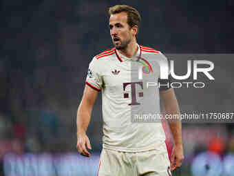 Harry Kane of Bayern Munich  looks on during the Champions League Round 4 match between Bayern Munich v Benfica at the Allianz arena, Munich...