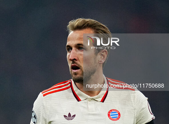 Harry Kane of Bayern Munich  looks on during the Champions League Round 4 match between Bayern Munich v Benfica at the Allianz arena, Munich...