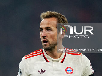 Harry Kane of Bayern Munich  looks on during the Champions League Round 4 match between Bayern Munich v Benfica at the Allianz arena, Munich...