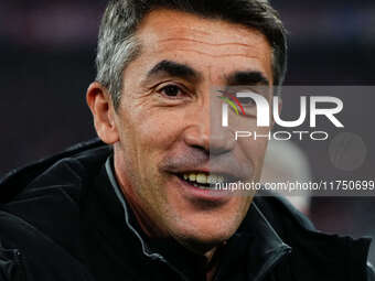 Bruno Lage of Benfica  looks on during the Champions League Round 4 match between Bayern Munich v Benfica at the Allianz arena, Munich, Germ...