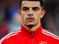 Zeki Amdouni of Benfica  looks on during the Champions League Round 4 match between Bayern Munich v Benfica at the Allianz arena, Munich, Ge...