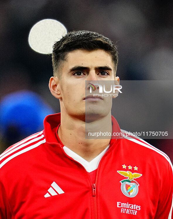 Antonio Silva of Benfica  looks on during the Champions League Round 4 match between Bayern Munich v Benfica at the Allianz arena, Munich, G...