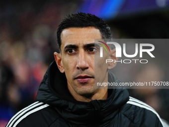 Ángel Di María of Benfica  looks on during the Champions League Round 4 match between Bayern Munich v Benfica at the Allianz arena, Munich,...