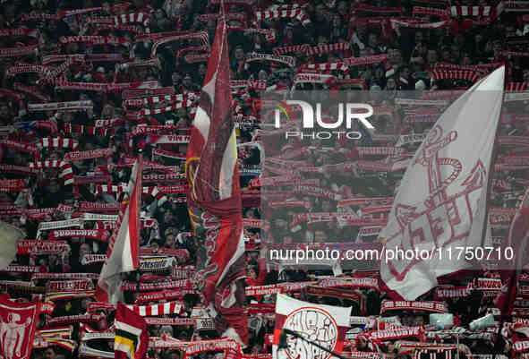  Bayern Munich fans  during the Champions League Round 4 match between Bayern Munich v Benfica at the Allianz arena, Munich, Germany, on Nov...