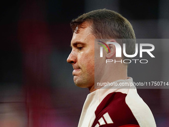 Manuel Neuer of Bayern Munich  looks on during the Champions League Round 4 match between Bayern Munich v Benfica at the Allianz arena, Muni...