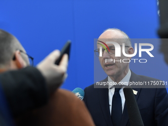 Luc Frieden, Prime Minister of Luxembourg, arrives at the 5th European Political Community Summit in Budapest, Hungary, on November 7, a day...