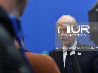 Luc Frieden, Prime Minister of Luxembourg, arrives at the 5th European Political Community Summit in Budapest, Hungary, on November 7, a day...