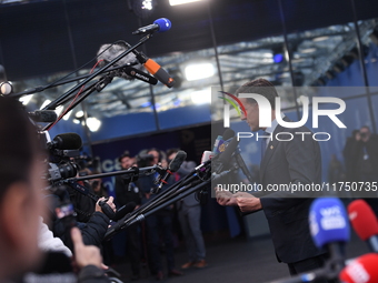 Mark Rutte, NATO Secretary General, arrives at the 5th European Political Community Summit in Budapest, Hungary, on November 7, a day after...