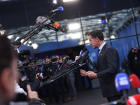 Mark Rutte, NATO Secretary General, arrives at the 5th European Political Community Summit in Budapest, Hungary, on November 7, a day after...