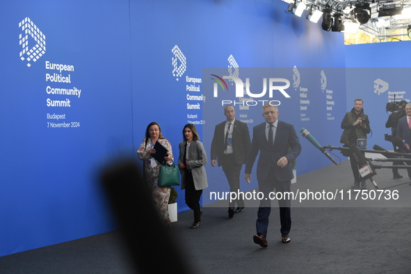 Robert Fico, Prime Minister of Slovakia, arrives at the 5th European Political Community Summit in Budapest, Hungary, on November 7, a day a...