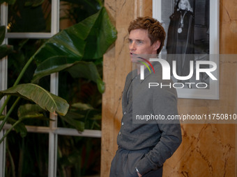 Eddie Redmayne attends ''The Day of the Jackal'' photocall at The St. Regis Hotel in Rome, Italy, on November 7, 2024. (