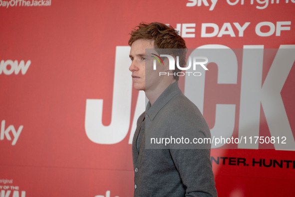 Eddie Redmayne attends ''The Day of the Jackal'' photocall at The St. Regis Hotel in Rome, Italy, on November 7, 2024. 