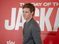 Eddie Redmayne attends ''The Day of the Jackal'' photocall at The St. Regis Hotel in Rome, Italy, on November 7, 2024. (