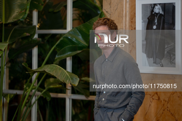 Eddie Redmayne attends ''The Day of the Jackal'' photocall at The St. Regis Hotel in Rome, Italy, on November 7, 2024. 