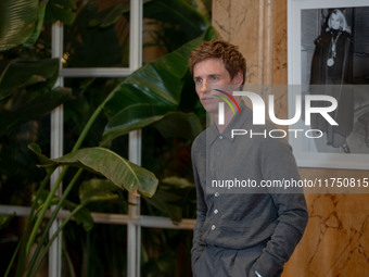 Eddie Redmayne attends ''The Day of the Jackal'' photocall at The St. Regis Hotel in Rome, Italy, on November 7, 2024. (