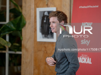 Eddie Redmayne attends ''The Day of the Jackal'' photocall at The St. Regis Hotel in Rome, Italy, on November 7, 2024. (