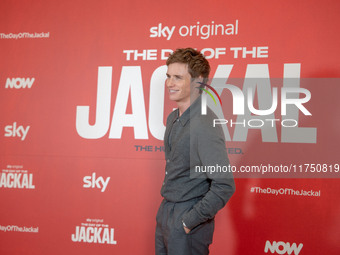 Eddie Redmayne attends ''The Day of the Jackal'' photocall at The St. Regis Hotel in Rome, Italy, on November 7, 2024. (