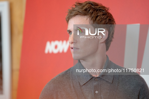 Eddie Redmayne attends ''The Day of the Jackal'' photocall at The St. Regis Hotel in Rome, Italy, on November 7, 2024. 