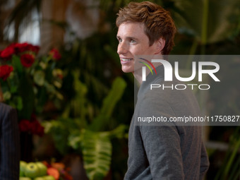 Eddie Redmayne attends ''The Day of the Jackal'' photocall at The St. Regis Hotel in Rome, Italy, on November 7, 2024. (