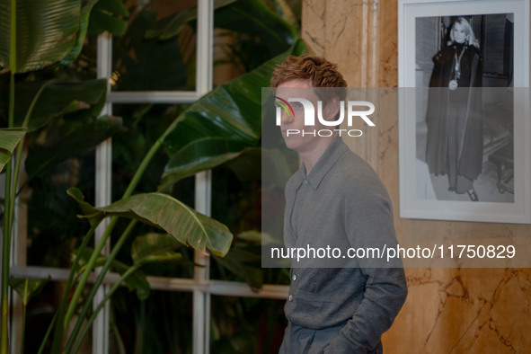 Eddie Redmayne attends ''The Day of the Jackal'' photocall at The St. Regis Hotel in Rome, Italy, on November 7, 2024. 