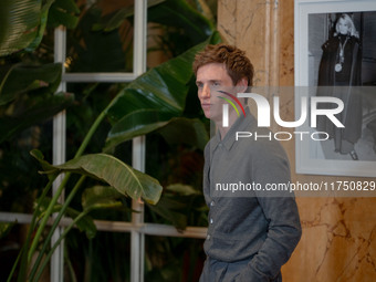 Eddie Redmayne attends ''The Day of the Jackal'' photocall at The St. Regis Hotel in Rome, Italy, on November 7, 2024. (