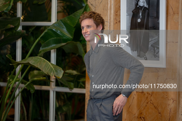 Eddie Redmayne attends ''The Day of the Jackal'' photocall at The St. Regis Hotel in Rome, Italy, on November 7, 2024. 