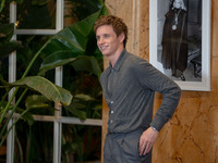 Eddie Redmayne attends ''The Day of the Jackal'' photocall at The St. Regis Hotel in Rome, Italy, on November 7, 2024. (