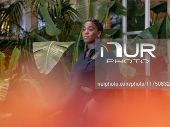 Lashana Lynch attends ''The Day of the Jackal'' photocall at The St. Regis Hotel in Rome, Italy, on November 7, 2024. (