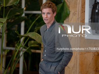 Eddie Redmayne attends ''The Day of the Jackal'' photocall at The St. Regis Hotel in Rome, Italy, on November 7, 2024. (