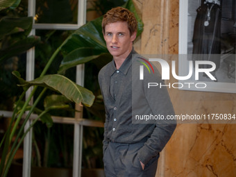 Eddie Redmayne attends ''The Day of the Jackal'' photocall at The St. Regis Hotel in Rome, Italy, on November 7, 2024. (