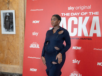 Lashana Lynch attends ''The Day of the Jackal'' photocall at The St. Regis Hotel in Rome, Italy, on November 7, 2024. (