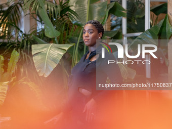 Lashana Lynch attends ''The Day of the Jackal'' photocall at The St. Regis Hotel in Rome, Italy, on November 7, 2024. (