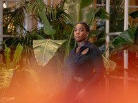 Lashana Lynch attends ''The Day of the Jackal'' photocall at The St. Regis Hotel in Rome, Italy, on November 7, 2024. (