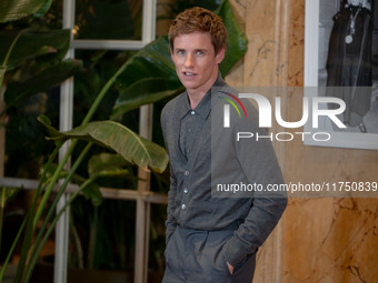 Eddie Redmayne attends ''The Day of the Jackal'' photocall at The St. Regis Hotel in Rome, Italy, on November 7, 2024. (