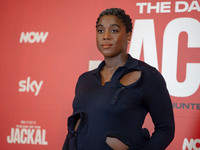 Lashana Lynch attends ''The Day of the Jackal'' photocall at The St. Regis Hotel in Rome, Italy, on November 7, 2024. (