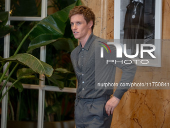 Eddie Redmayne attends ''The Day of the Jackal'' photocall at The St. Regis Hotel in Rome, Italy, on November 7, 2024. (