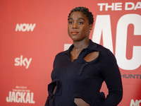 Lashana Lynch attends ''The Day of the Jackal'' photocall at The St. Regis Hotel in Rome, Italy, on November 7, 2024. (