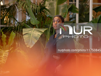 Lashana Lynch attends ''The Day of the Jackal'' photocall at The St. Regis Hotel in Rome, Italy, on November 7, 2024. (