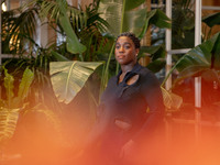 Lashana Lynch attends ''The Day of the Jackal'' photocall at The St. Regis Hotel in Rome, Italy, on November 7, 2024. (