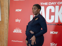 Lashana Lynch attends ''The Day of the Jackal'' photocall at The St. Regis Hotel in Rome, Italy, on November 7, 2024. (