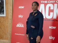 Lashana Lynch attends ''The Day of the Jackal'' photocall at The St. Regis Hotel in Rome, Italy, on November 7, 2024. (