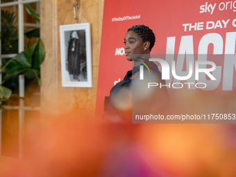 Lashana Lynch attends ''The Day of the Jackal'' photocall at The St. Regis Hotel in Rome, Italy, on November 7, 2024. (